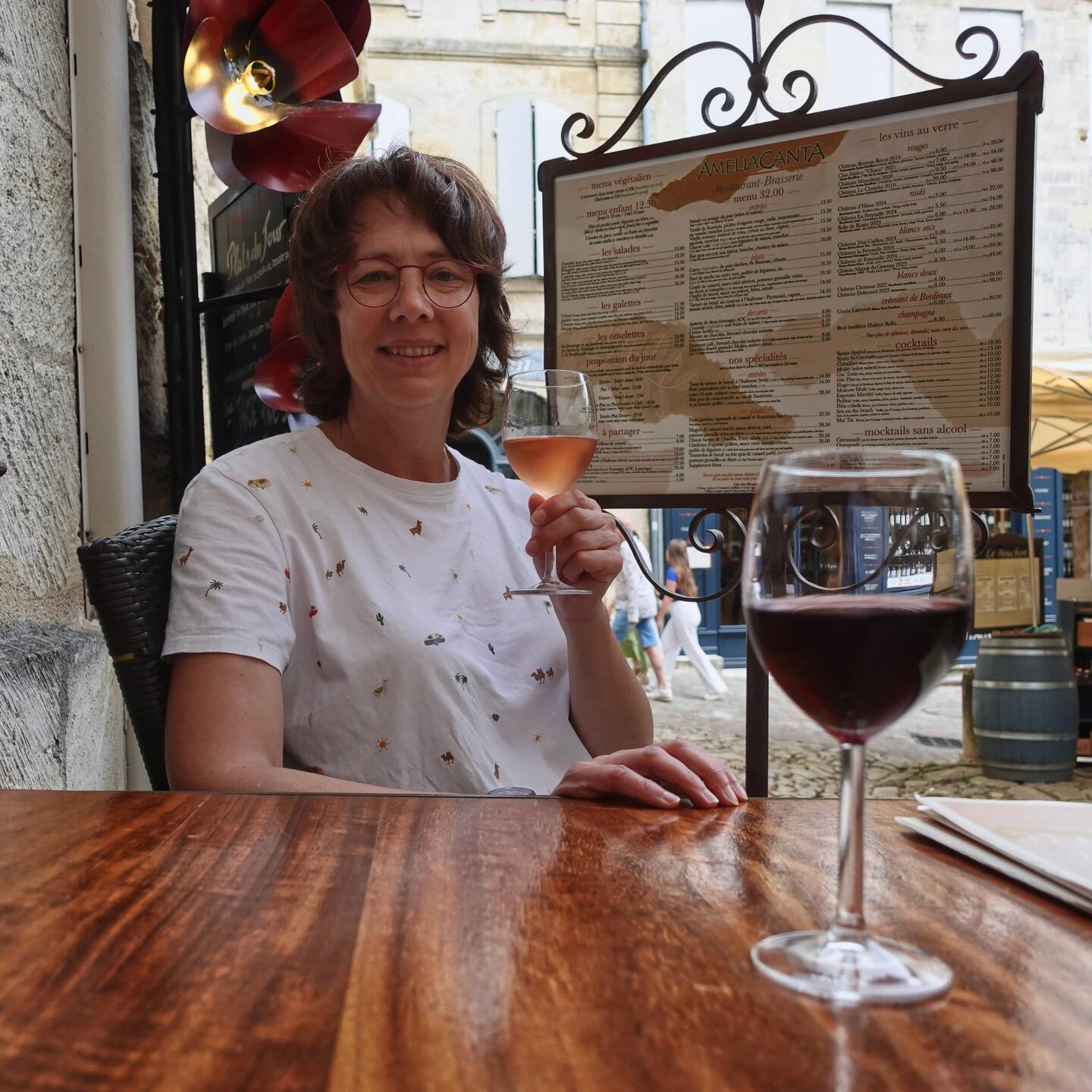 Rosé- und Rotwein aus Saint-Émilion