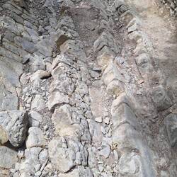 The 'dragon's back' (or 'teeth') on the way into Zubiri