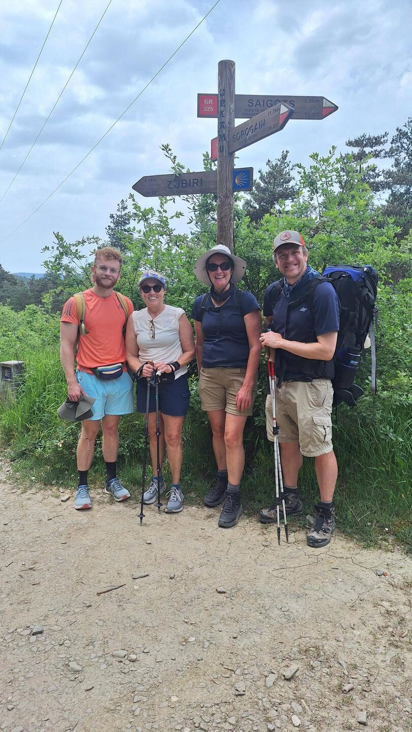 My Camino family- Hunter, Kim n Ken. US citizens from Mississippi and Vermont