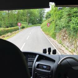 One turn and we are in Spain!