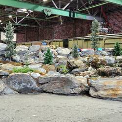 Welcome area at port