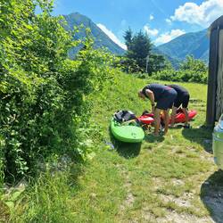 Die Paddler sind angekommen