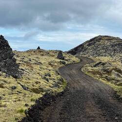 Look at these wonderful old cairns marking the road