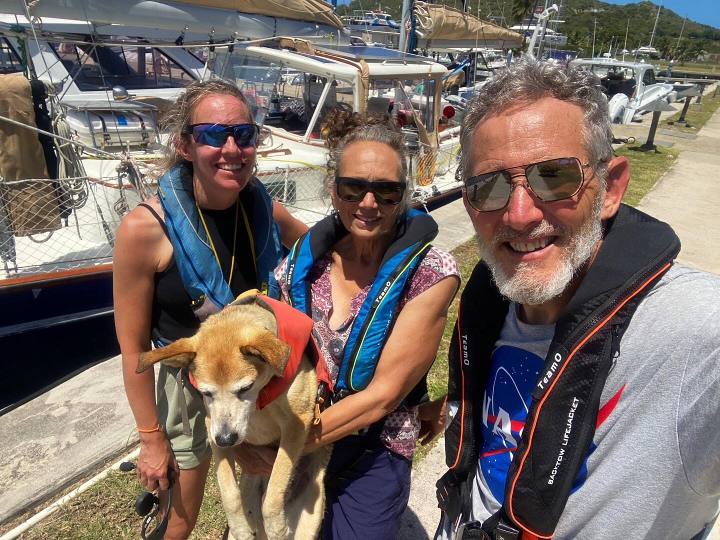 Our joyful arrival at Virgin Gorda, 8th Mar. 2025