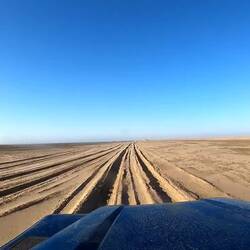 In den Fahrspuren schwimmt Heiner ziemlich