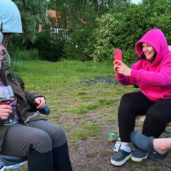 Abendlicher Sitzkreis...