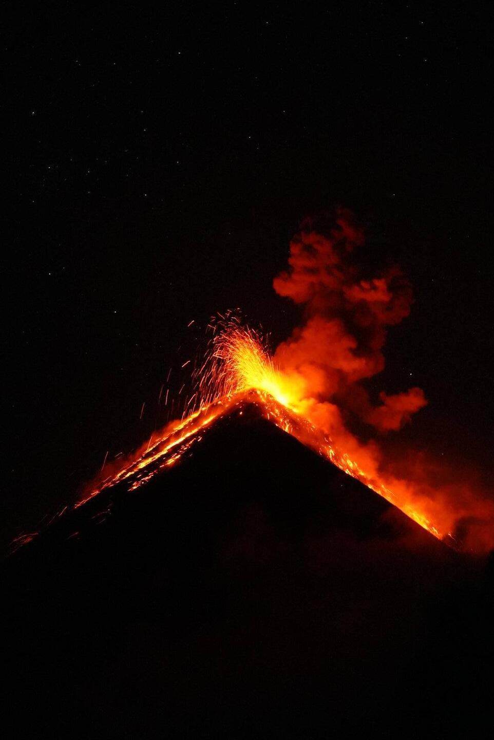 Vulkanausbruch am Fuego!🌋