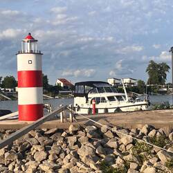 Der kleine Leuchtturm des MSC Gernsheim