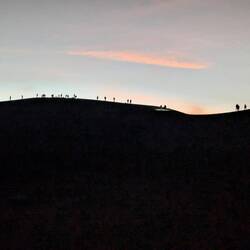 Einige sind schon vor uns oben.