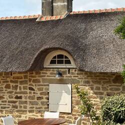 Real thatched roof at hotel