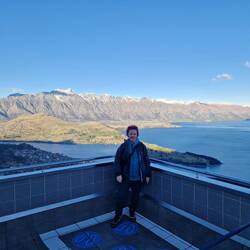 View over Queenstown from the top via the Gondola ride