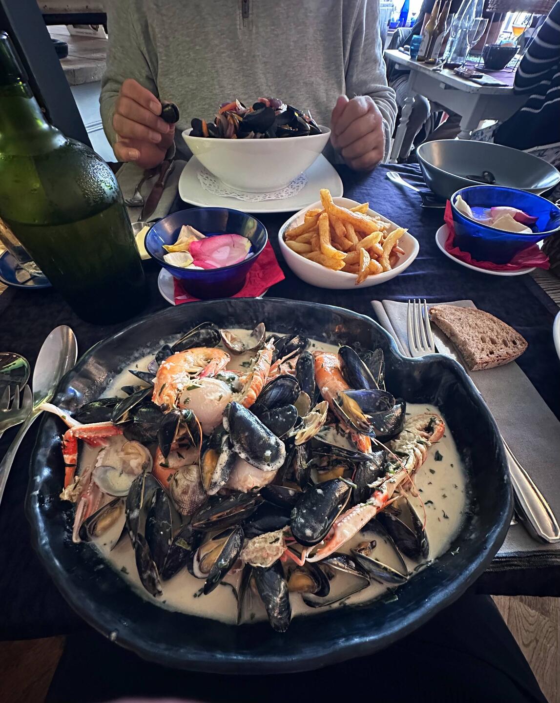 Kleine Platte Meeresfrüchte im Roc'h Ar Mor