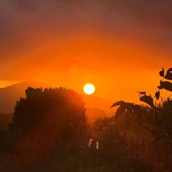 Und traumhafter Sonnenuntergang