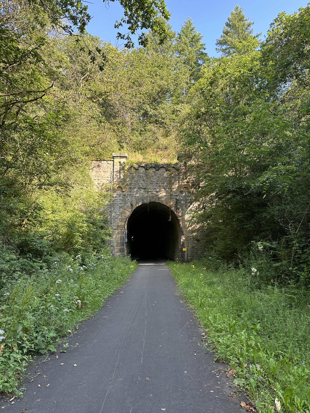Wir sind wieder auf einem Eisenbahnradweg