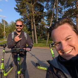 Unterwegs mit den e-scooter