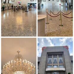 Hauptpostamt im besten Bauhaus-Stil, Designschule inkl. Paulinchen will ja versorgt werden.