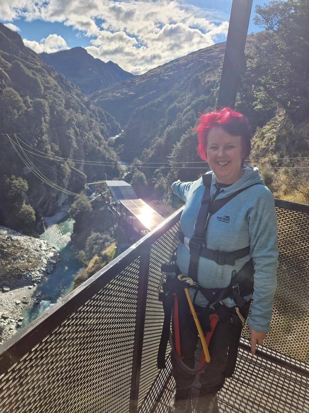The jump site over the Shotover River