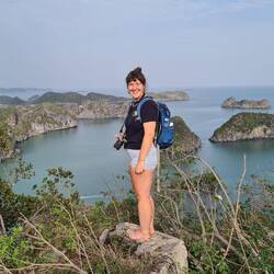 Mit Lari auf dem Viewpoint