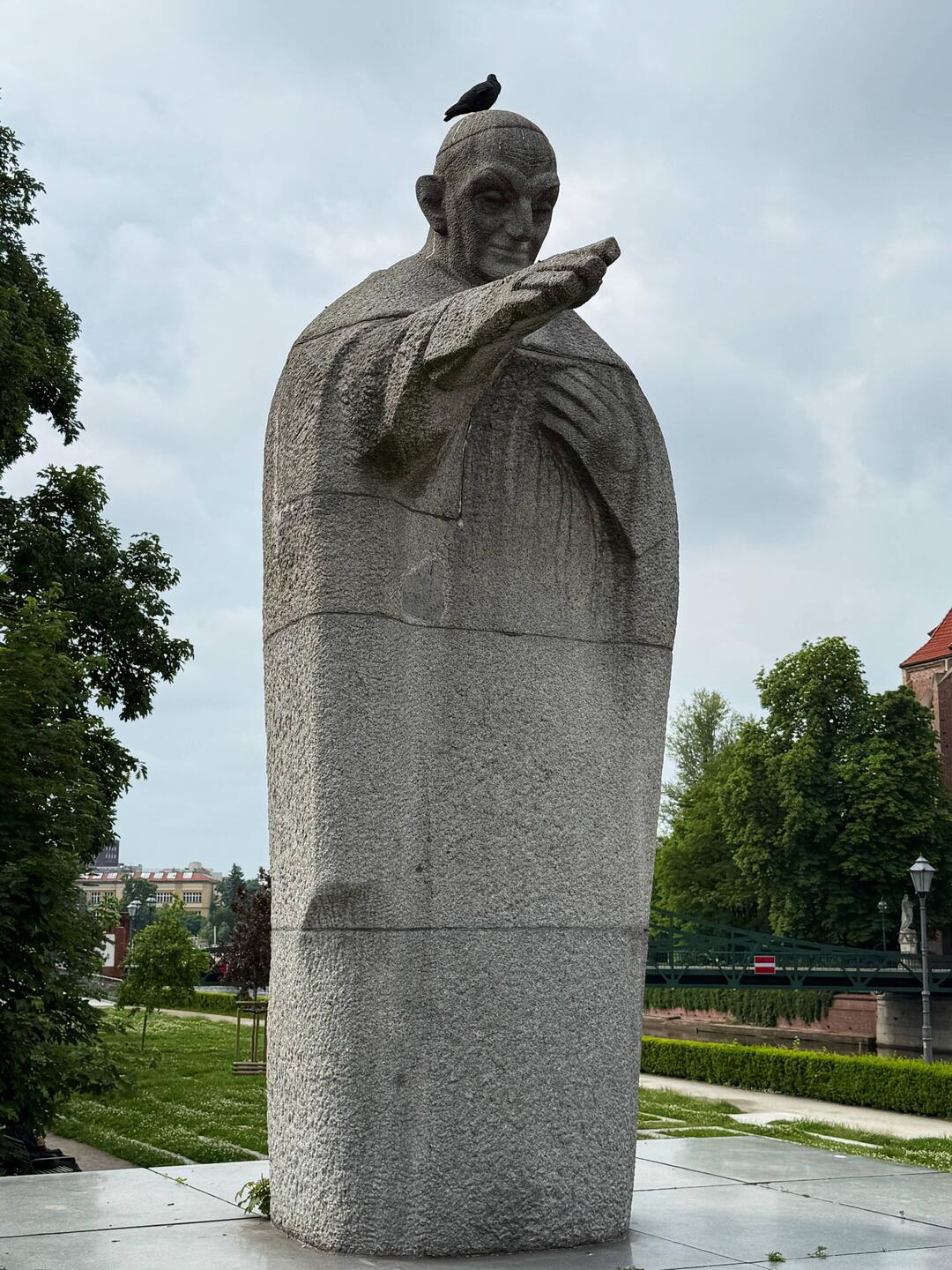 die schützende Hand von Johannes Paul dem zweiten