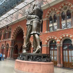 Inside St Pancras Train Station
