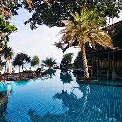 Unser Pool im Resort