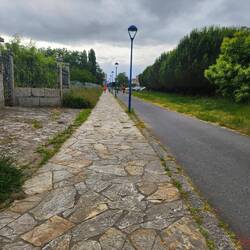 Walking paths and bicycle paths are along every park.