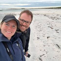 Der Strand am Stellplatz