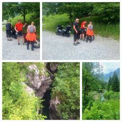 Erster Stopp an der 2. Klamm