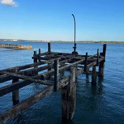 Original pier the Titanic docked at
