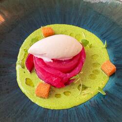 Hotel de la Plage dinner - instagram turbot