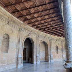 Nur der Innenhof und Rundgang waren zugänglich.