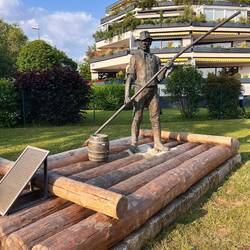 Flößer Denkmal in Mainz-Kastel