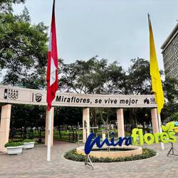 Miraflores unser Wohnquartier, und wo Karin aufgewachsen ist