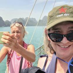 Nach dem Schwimmen wieder Felsen bewundern