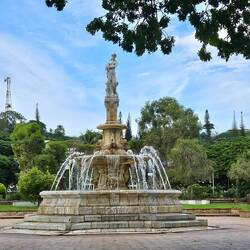Fountain in the Place de Cocotiers.