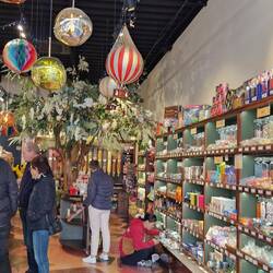 Gorgeous interior in the sweet shop