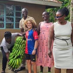 These bananas are huge! Javan has mad growing skills