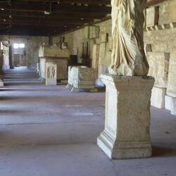 One of the cloisters full of stuff