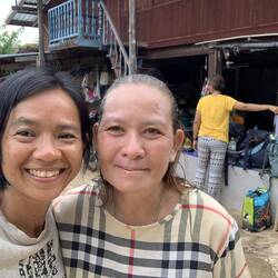 Sister Tik who cooked us delicious food every lunch and dinner