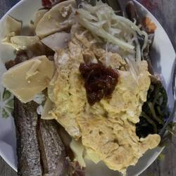 Look at my plate!!! I bet you can tell how good the food was.