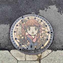 Kanaldeckeln in Harajuku