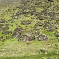 Large boulders from the glacier.