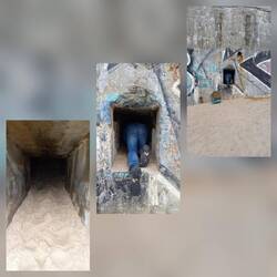 im Bunker beklemmend