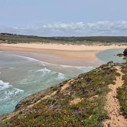 Mündung des Ribeira de Aljezur