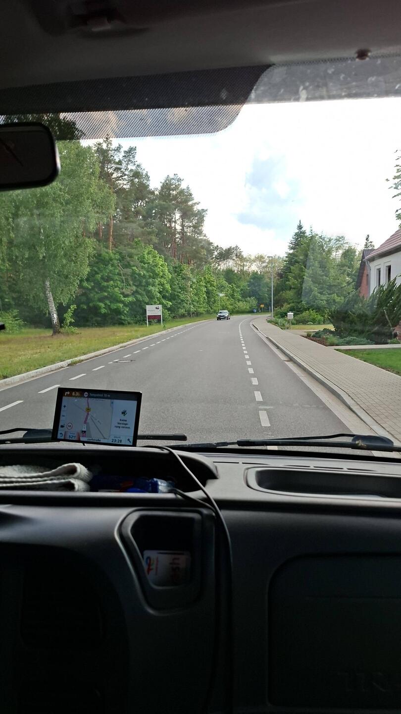 Endlich auf der Straße...