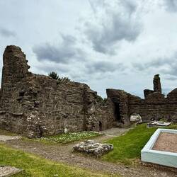 The 15th century Donegal Abbey is right behind our B&B