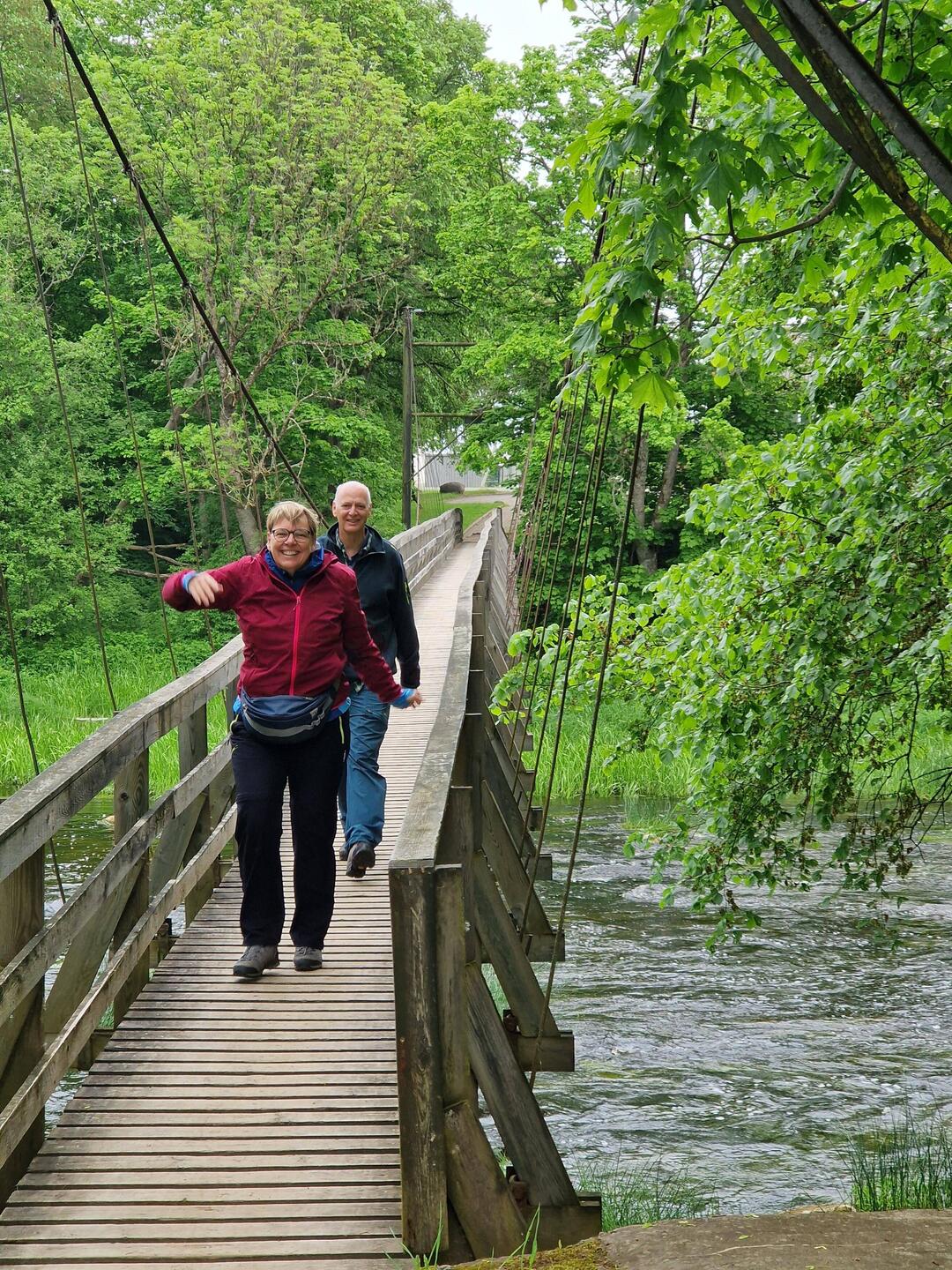 Hängebrücke aus der Sowjetzeit