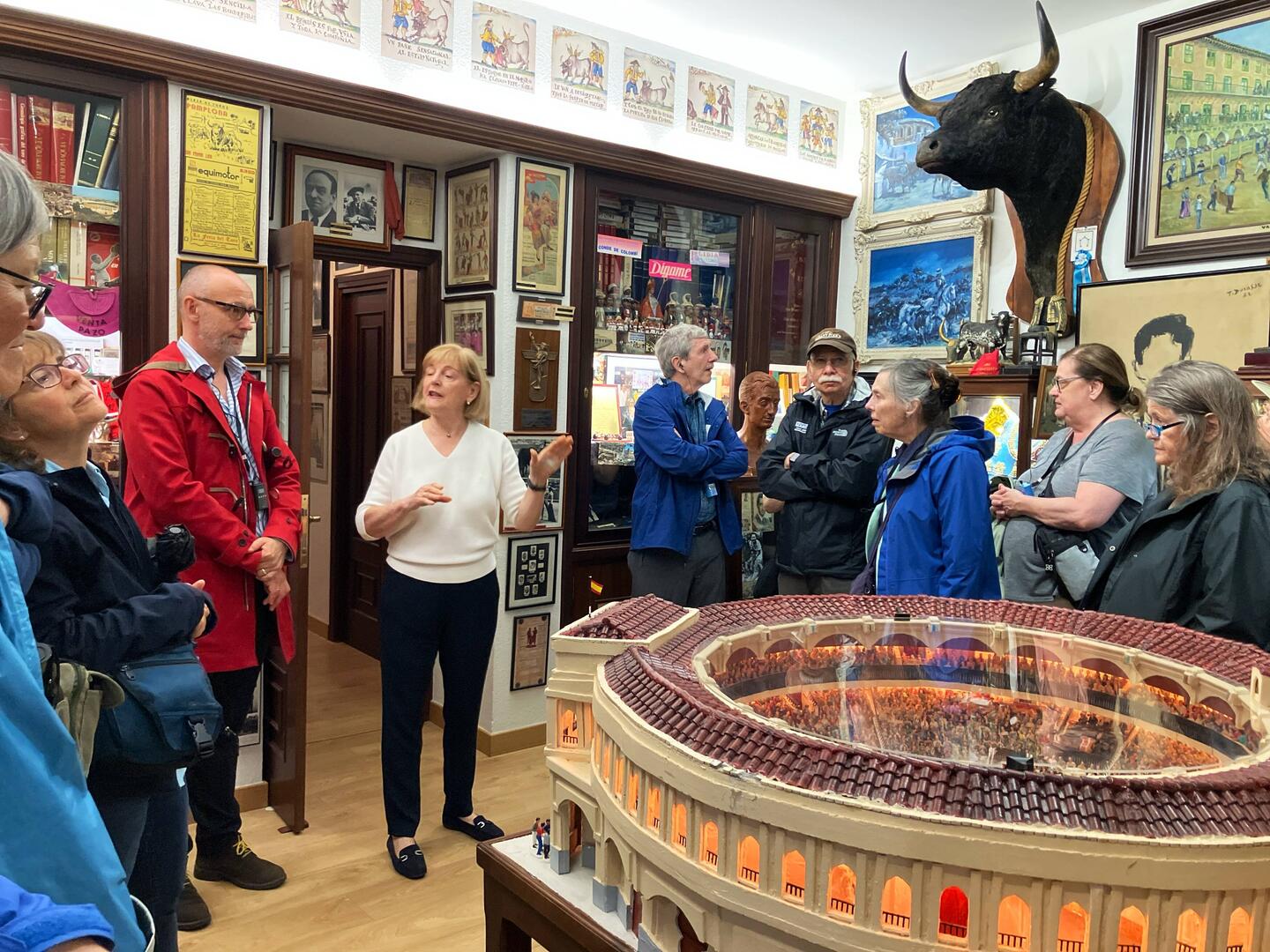Our host telling us how the collection was built.
