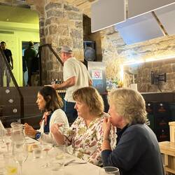 Putting the men to work doing the serving