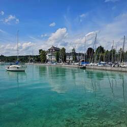 Attersee, glasklares Wasser
